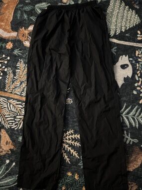 Women's Black Elastic-Waist Casual Pants